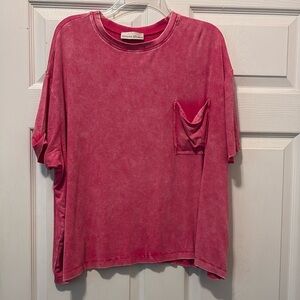 Zenana Relaxed Pocket Tee